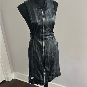 Black V-Neck Sheath Mini Dress